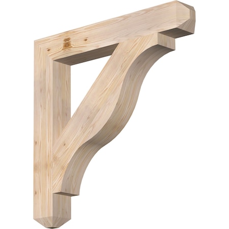 Ekena Millwork Funston Craftsman Smooth Bracket, Douglas Fir, 5 1/2"W x 40"D x 40"H BKT06X40X40FST04SDF